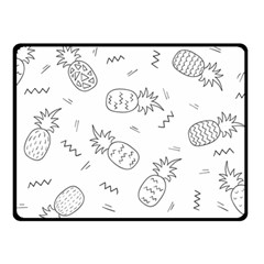 Pineapples Double Sided Fleece Blanket (small)  by goljakoff