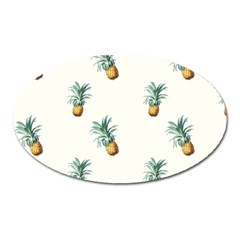 Tropical Pineapples Oval Magnet by goljakoff