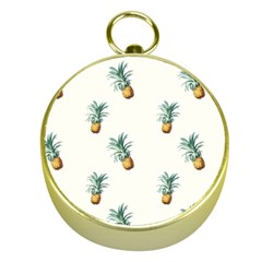 Tropical Pineapples Gold Compasses by goljakoff