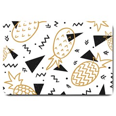 Golden Pineapples Large Doormat  by goljakoff