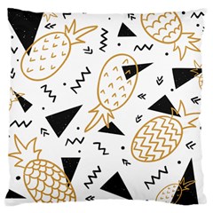 Golden Pineapples Standard Flano Cushion Case (one Side) by goljakoff