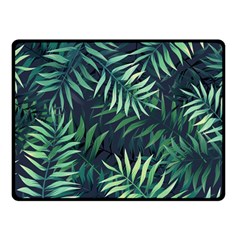 Green Leaves Fleece Blanket (small) by goljakoff