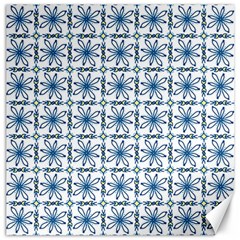 Azulejo Style Blue Tiles Canvas 12  X 12  by MintanArt