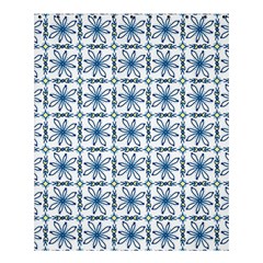 Azulejo Style Blue Tiles Shower Curtain 60  X 72  (medium)  by MintanArt