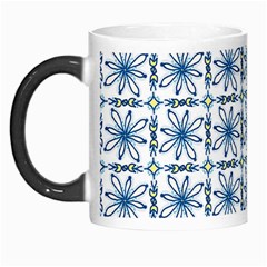 Azulejo Style Blue Tiles Morph Mugs by MintanArt