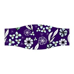 Floral Blue Pattern Stretchable Headband by MintanArt