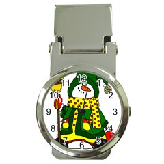 Christmas Snowman  Money Clip Watches by IIPhotographyAndDesigns