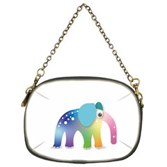 Illustrations Elephant Colorful Pachyderm Chain Purse (one Side) by HermanTelo