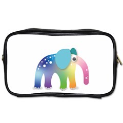 Illustrations Elephant Colorful Pachyderm Toiletries Bag (one Side)