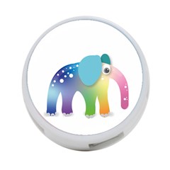 Illustrations Elephant Colorful Pachyderm 4-port Usb Hub (two Sides) by HermanTelo