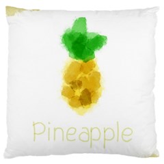 Pineapple Fruit Watercolor Painted Standard Flano Cushion Case (two Sides)