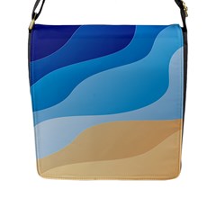 Illustrations Waves Line Rainbow Flap Closure Messenger Bag (l)