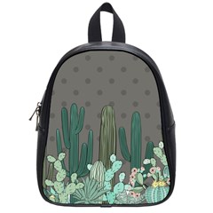 Cactus Plant Green Nature Cacti School Bag (small)