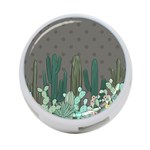 Cactus Plant Green Nature Cacti 4-Port USB Hub (One Side) Front