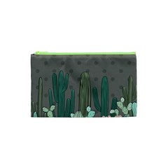 Cactus Plant Green Nature Cacti Cosmetic Bag (xs) by Mariart