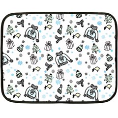 Winter story patern Double Sided Fleece Blanket (Mini) 