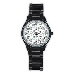 Winter story patern Stainless Steel Round Watch