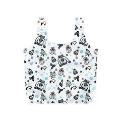 Winter story patern Full Print Recycle Bag (S)