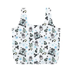 Winter story patern Full Print Recycle Bag (M)