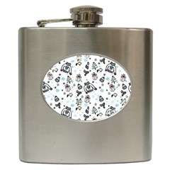 Winter Story Patern Hip Flask (6 Oz) by MintanArt