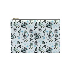 Winter Story Patern Cosmetic Bag (medium) by MintanArt