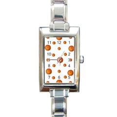 Tangerines Photo Motif Pattern Design Rectangle Italian Charm Watch by dflcprintsclothing