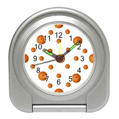 Tangerines Photo Motif Pattern Design Travel Alarm Clock by dflcprintsclothing