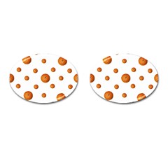 Tangerines Photo Motif Pattern Design Cufflinks (oval) by dflcprintsclothing