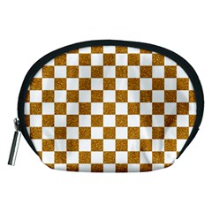 Checkerboard Gold Accessory Pouch (medium) by impacteesstreetweargold