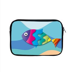 Illustrations Fish Sea Summer Colorful Rainbow Apple Macbook Pro 15  Zipper Case by HermanTelo