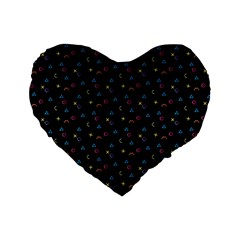 Abstract Texture Standard 16  Premium Flano Heart Shape Cushions by Alisyart