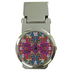 Colorful Boho Pattern Money Clip Watches