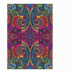 Colorful Boho Pattern Small Garden Flag (two Sides) by designsbymallika