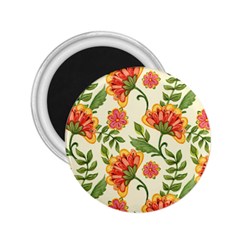 Orange Flowers 2.25  Magnets