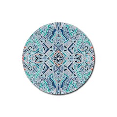 Boho Love 2 Rubber Coaster (round) 