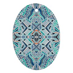 Boho Love 2 Oval Ornament (two Sides)