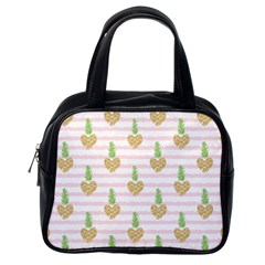 Heart Pineapple Classic Handbag (one Side) by designsbymallika