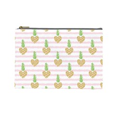 Heart Pineapple Cosmetic Bag (large)