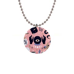 Astrology 1  Button Necklace