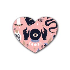 Astrology Rubber Coaster (Heart) 