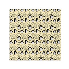 Cute Penguin Love Small Satin Scarf (square) by designsbymallika