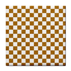 Checkerboard Gold Tile Coaster