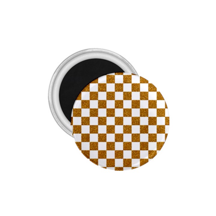 Checkerboard Gold 1.75  Magnets