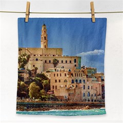 Old Jaffa Cityscape, Israel Face Towel by dflcprintsclothing