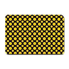 Dot Dots Dotted Yellow Small Doormat 