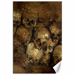 Skull Texture Vintage Canvas 20  X 30 