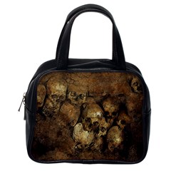 Skull Texture Vintage Classic Handbag (one Side)