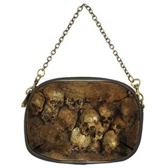Skull Texture Vintage Chain Purse (two Sides) by Alisyart