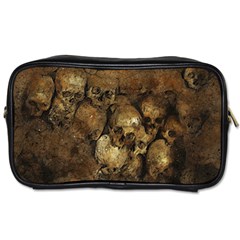 Skull Texture Vintage Toiletries Bag (one Side)