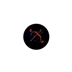 Zodiak Sagittarius Horoscope Sign Star 1  Mini Buttons